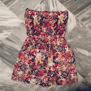 Strapless romper
